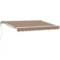 vidaXL Store rétractable taupe 3,5 x 2 m en polyester et aluminium