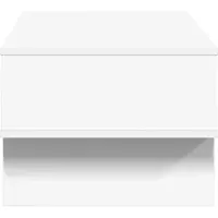 vidaXL Table basse blanche 80 x 46 x 35 cm Bois composite