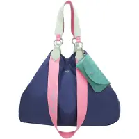 Fritzi aus Preußen Cabas 'Izzy' bleu marine / gris clair / vert clair / rose