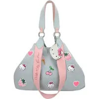 Fritzi aus Preußen sac shopper sac à épaule Izzy Medium Limited Sticker Hello Kitty Shopper Kitty Blue bleu gris