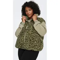 ONLY Carmakoma Gilet 'Carsif' vert pastel / vert foncé