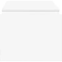 vidaXL Table basse blanche 90 x 45 x 35 cm Bois composite