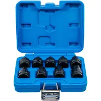 Bgs Jeu de douilles à embout de force entraînement carré intérieur 12,5 mm (1/2 pouce) hexagone intérieur 5 - 19 mm 9 pièces