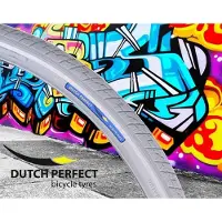 Dutch Perfect Pneus néerlandais de Niederländisch perfekt 28 x 1,40 40-622 mm Anti-Laug-Grau avec réflexion