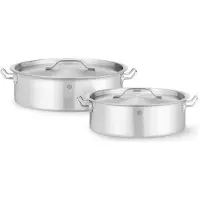 Hendi Casserole extra-plate avec couvercle, , 8,5 litres, 320 x (H) 110 mm