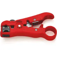 Knipex Wire Stripping Tool For Coax And Data Cable Rouge