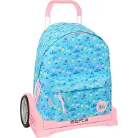 Safta Sac à Dos à Roulettes Evolution Stitch Waves 20.79l