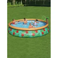 Bestway Piscine Hors-Sol Ronde Autoportée Fast Set 457 x 122 cm