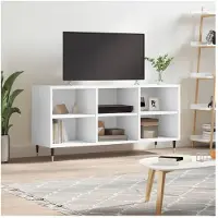 vidaXL Armoire TV Blanc 103,5x30x50 cm Bois composite