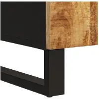 vidaXL Buffet à 2 portes 90 x 33 x 75 cm en bois massif de manguier