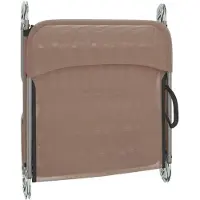 vidaXL Bain de soleil pliable 2 pcs. Marron Textilène et acier