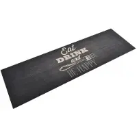 vidaXL Tapis de cuisine lavable impression cuisine noir 60x180 cm