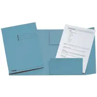 Esselte Chemise à trois rabats Jurismappe Folio Carton 240 mm x 318 mm Bleu (A4)