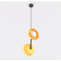 Emibig Suspension VANILA orange et noire 2xG9x15W en métal, dimensions : 120x23x20 cm, IP20,