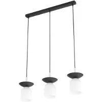 Emibig Suspension EGO noir et blanc, 3xE14x15W, métal, dimensions : 120x60x11 cm, IP20,