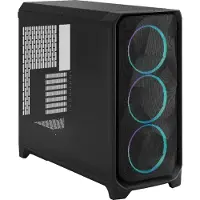 Fractal Design Meshify 3 XL - FT - ATX étendu - panneau latéral fenêtré (verre trempé) - pas d'alimentation (ATX) - teinte claire noir TG - USB/Audio