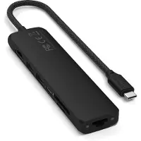 Satechi USB-C 7-in-1 Slim Adaptateur multiport – HDMI 4K à 60Hz – Ethernet Gigabit 10/100/1000 Mbps – USB-C PD 100W en entrée, 80W max en sortie