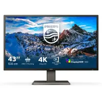 Philips P Line 439P1/00 LED display 108 cm (42.5") 3840 x 2160 pixels 4K Ultra HD Noir
