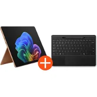 Microsoft Ordinateur Portable Hybride 2 en 1 avec écran tactile Surface Pro 12e édition 13" Snapdragon X2 Plus 16 Go RAM 512 Go SSD Dune