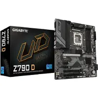 Gigabyte Z790 D Carte Mère - Prend en charge les processeurs Intel Core de 14e génération, VRM numérique 12+1+1 phases, jusqu'à 7600MHz DDR5 (OC), 3xPCIe 4.0 M.2, LAN 2.5GbE, USB 3.2 Gen 2