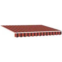vidaXL Store électrique rétractable orange et noir 3,5 x 2 m