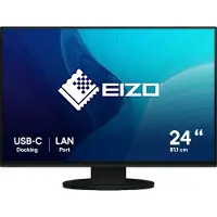 Eizo FlexScan EV2495-BK - Avec FlexStand - écran LED - 24.1" - 1920 x 1200 - IPS - 350 cd/m² - 1000:1 - 5 ms - HDMI DisplayPort USB-C - haut-parleurs - noir