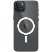 Apple Coque en silicone avec MagSafe pour iPhone 15 Plus Transparent
