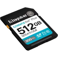 Kingston Technology 512 Go SDXC Canvas Go Plus Gen4 200 Mo/s C10 UHS-I U3 V30