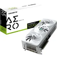 Gigabyte GeForce RTX 5070 Ti AERO OC 16G Graphics Card - 16GB GDDR7, 256bit, PCI-E 5.0, 2588 MHz Core Clock, 3 x DP 2.1a, 1 x HDMI 2.1b, NVIDIA DLSS 4, GV-N507TAERO OC-16GD
