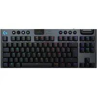 Logitech G G915 X LIGHTSPEED, Avec fil & Sans fil, USB + RF Wireless + Bluetooth, Commutateur mécanique, QWERTY, LED, Noir