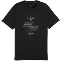 Puma T-Shirt fonctionnel 'X Hyrox' gris / noir / blanc