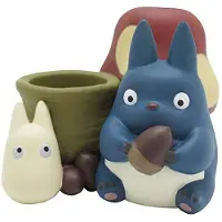 SEMIC Figurine pot à crayon Mon Voisin Totoro / Totoro bleu et blanc