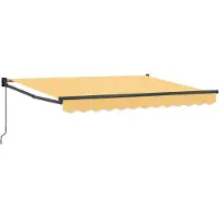 vidaXL Store à rallonge couleur sable 4 x 3 m 100 % polyester et aluminium