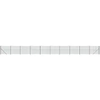 vidaXL Clôture grillagée avec bride de sol vert 2x25 m