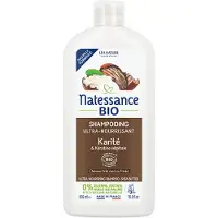 Natessance Shampooing Ultra-Nourrissant Karité Bio et Kératine Végétale 500 ml Shampooing