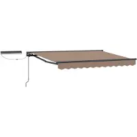 vidaXL Auvent électrique rétractable , couleur taupe, 5 x 3,5 m