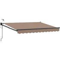 vidaXL Auvent électrique rétractable , couleur taupe