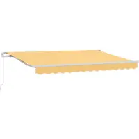 vidaXL Store rétractable couleur sable 3 x 2,5 m en polyester et aluminium