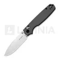 Kizer Cutlery Couteau pliant Pokiman CD AEB-L, Gray Aluminum, Satin