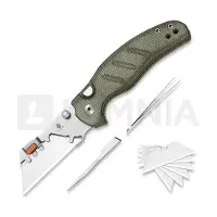 Kizer Cutlery Couteau pliant C01C Uti 2, Green Micarta & Bead Blast