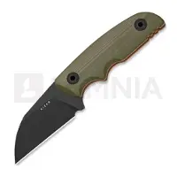 Kizer Cutlery Couteau Snick AEB-L, OD Green G-10, Black Stonewash