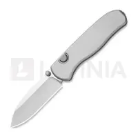 Kizer Cutlery Couteau pliant Drop Bear Zero M390, Light Gray Aluminum, Satin