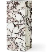 Audo Copenhagen Plinth Pedestal Table Rose Marble Calacatta Viola