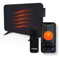 FlinQ Smart Heating Panel - Infrarouge - 450W - 12 m² - 72.5 x 2.8 x 47.5 cm - Noir