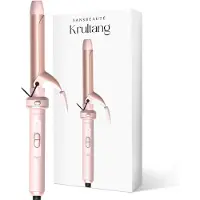 Sansbeauté Fer à boucler avec pince - 25mm - Fer à boucler en céramique - Fers à boucler - Coiffeur - Brosse à boucler