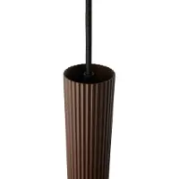 Nordlux Lustre LED festonné Vico, Variante : Ø 50 x 400 mm, 5 W, GU10, brun