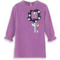 Denokids Robe 'CFF-25S1-023' menthe / violet / noir / blanc