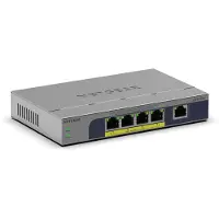Netgear GS105PP Unmanaged Gigabit Ethernet (10/100/1000) Power over Ethernet (PoE) Desktop-/Wandmontage Grau