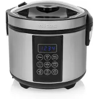 Tristar Haushaltsgeräte Tristar Cuiseur de riz et multicuiseur numérique 500 W 1,5L acier inoxydable