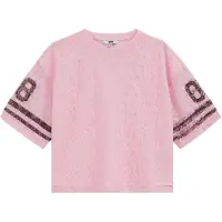 We fashion T-Shirt rose / bordeaux